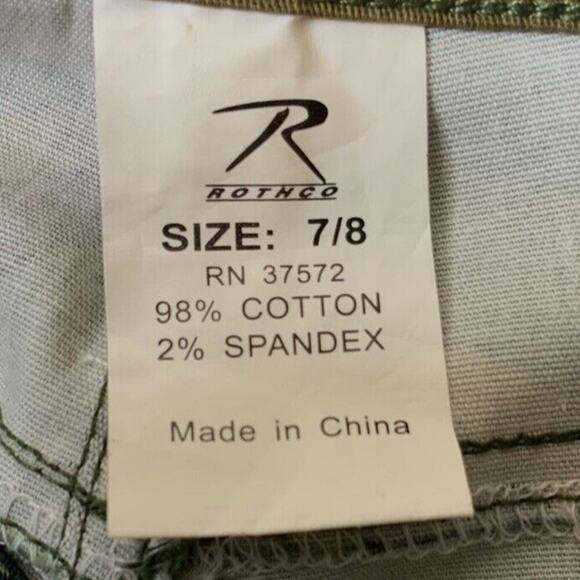 Rothco Womens Camouflage Stretch Flare Y2K Military Comfort Fit Pants Sz 7/8 NEW - Picture 9 of 9